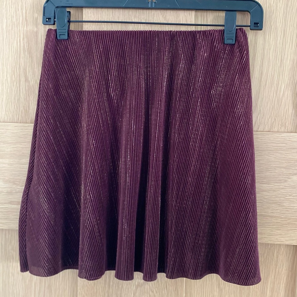 BCBGeneration Burgundy Mini skirt, XS - Picture 3 of 7